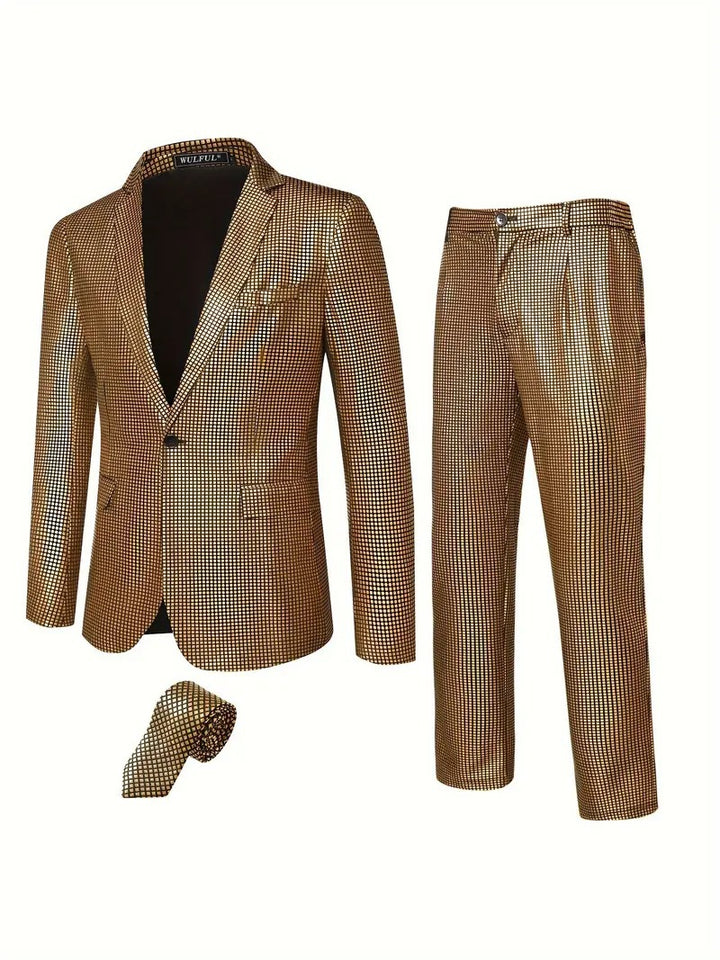 Men's Sparkling Suit Set Lisslune