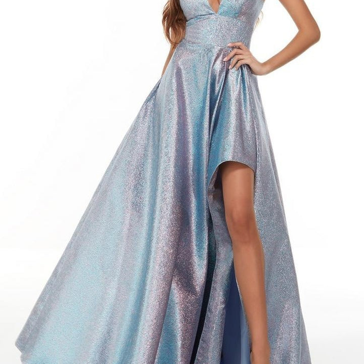 Ladies Glamorous Evening Dress with Side Slit Lisslune