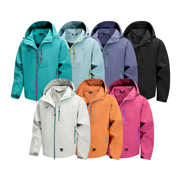 Men's technical outdoor jacket with waterproof fabric and adjustable hood system Lisslune