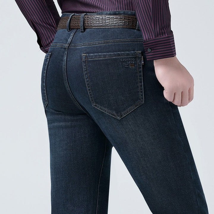 Men's Slim-Fit Jeans with Spandex Content Lisslune