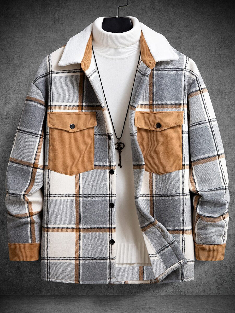 Men's Check Flannel Shirt Lisslune