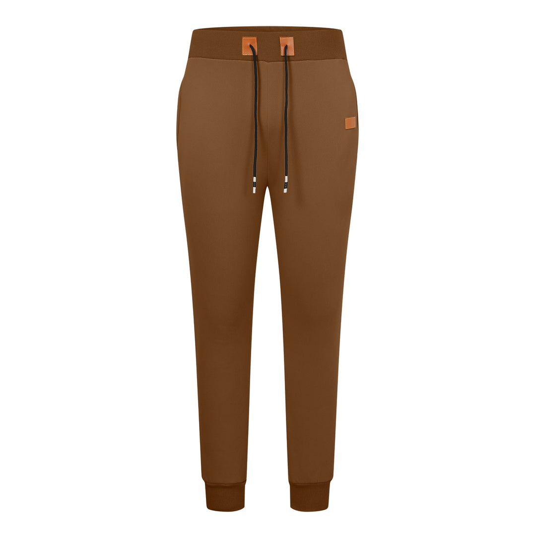 Men's Comfortable Jogging Pants with Adjustable Waist and Side Zipper Pockets Lisslune