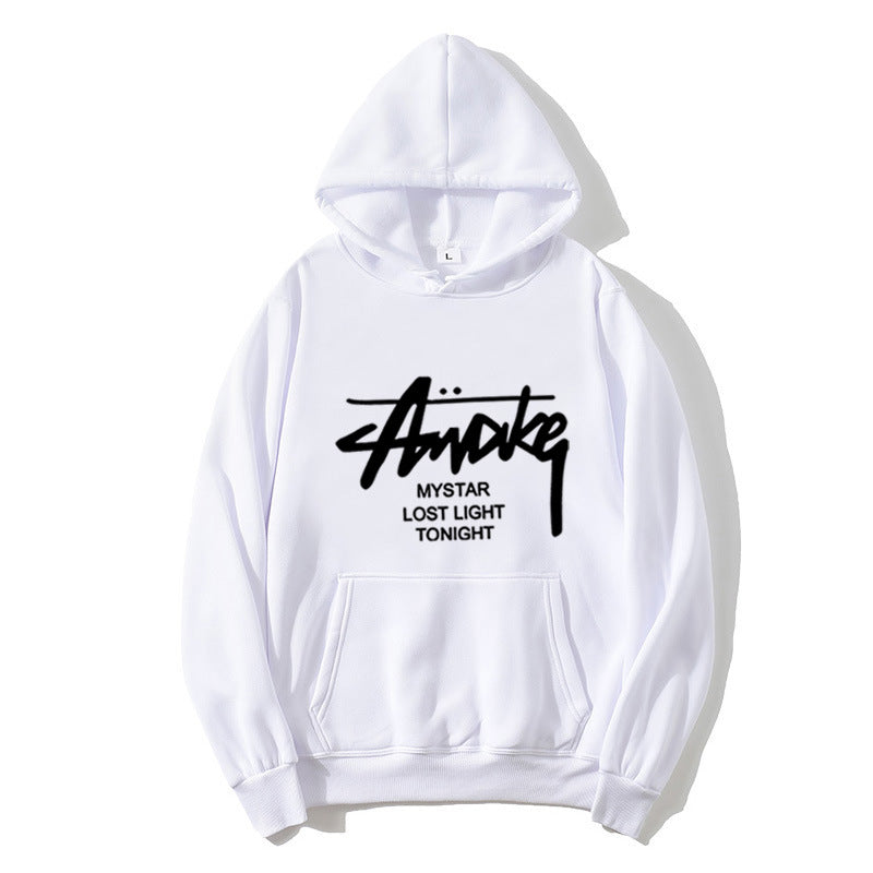 Ladies hoodie with modern lettering Lisslune