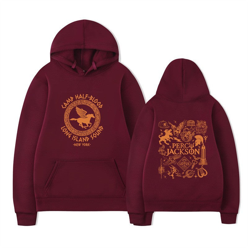 Women's hoodie with artistic mythology print Lisslune