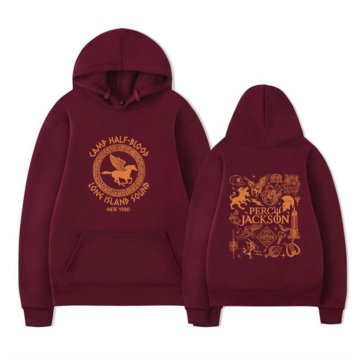 Women's hoodie with artistic mythology print Lisslune