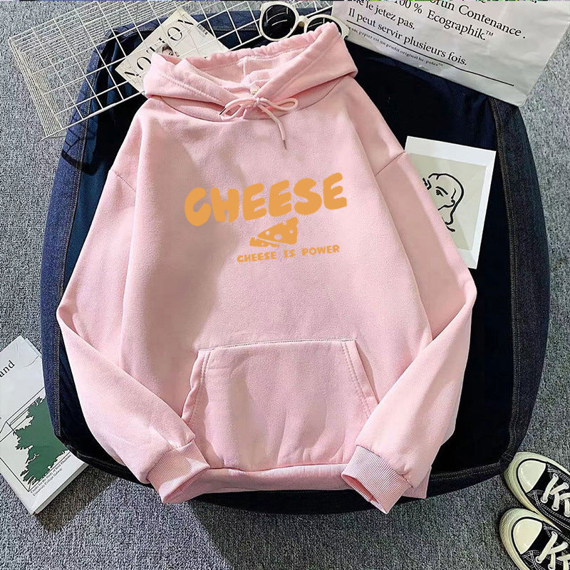 Women's hoodie with humorous cheese design Lisslune