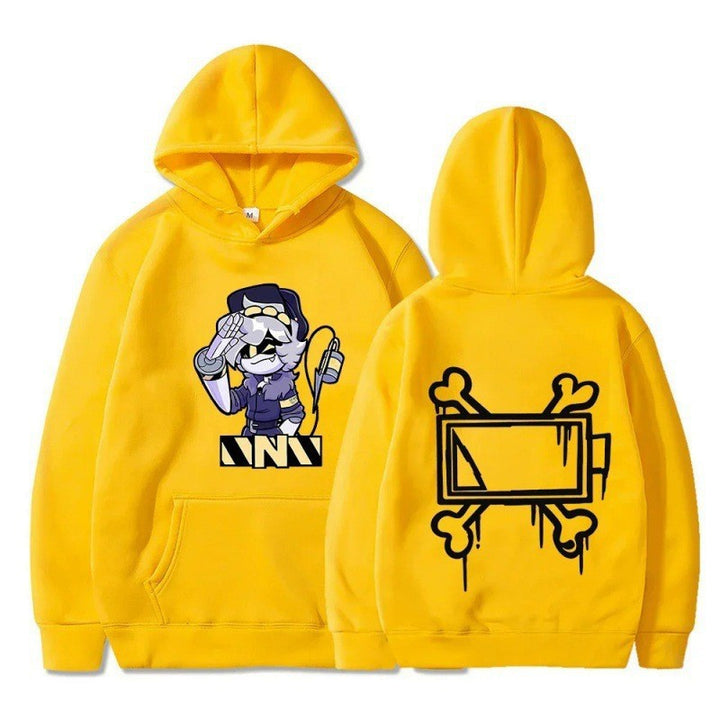 Women's Hoodie with Creative Comic Motif Lisslune