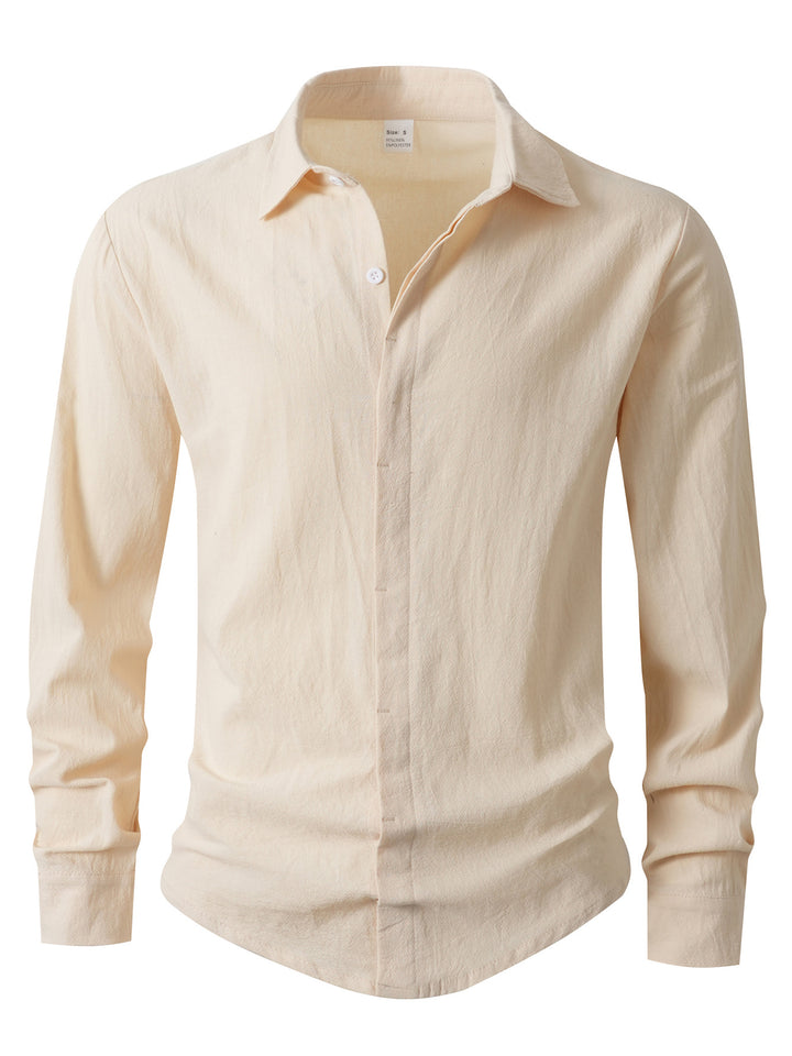 Men's Elegant Casual Shirt with Slim Fit Cut Lisslune