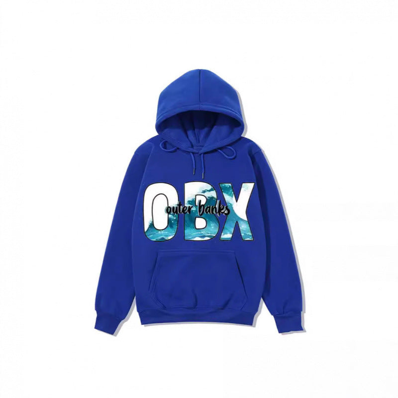 Women's Hooded Sweatshirt with Maritime Graphic Design Lisslune
