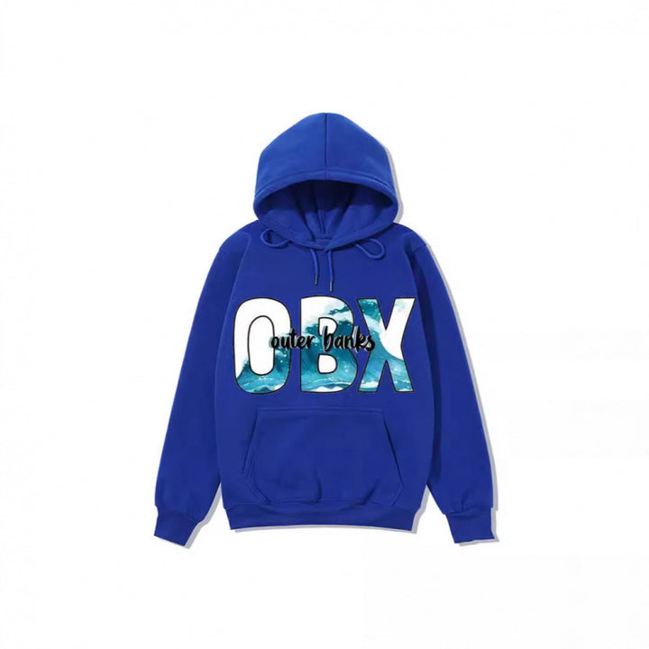 Women's Hooded Sweatshirt with Maritime Graphic Design Lisslune