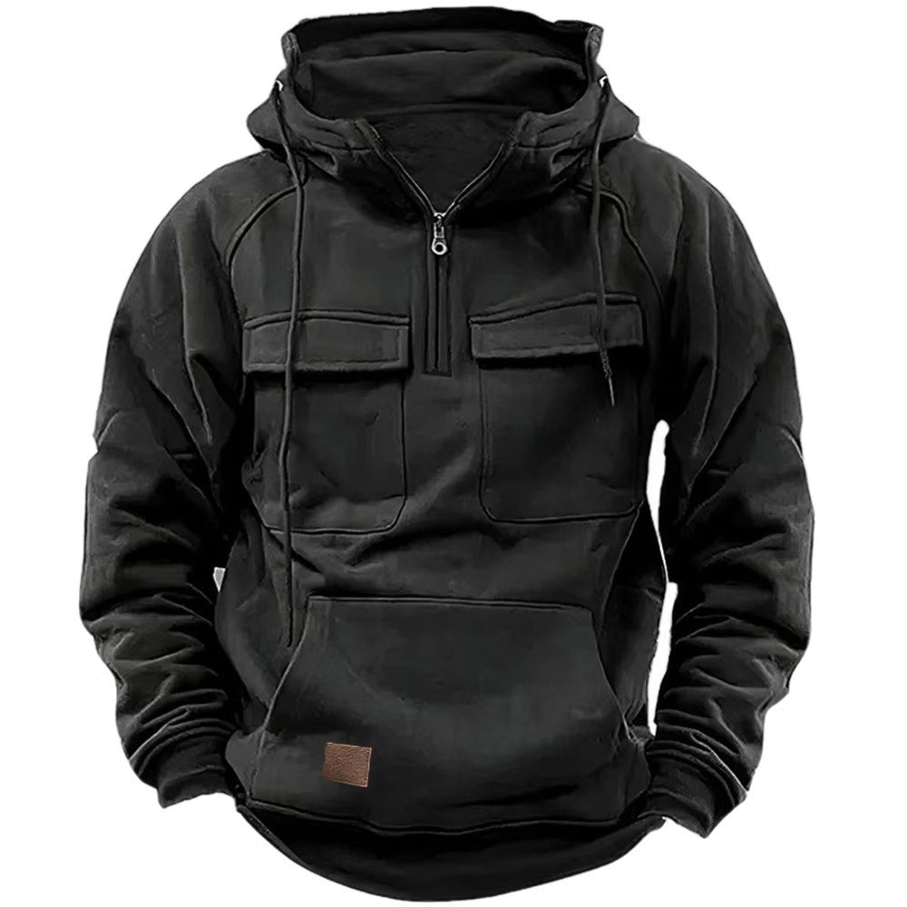 Men's Functional Hoodie with Practical Pockets Lisslune
