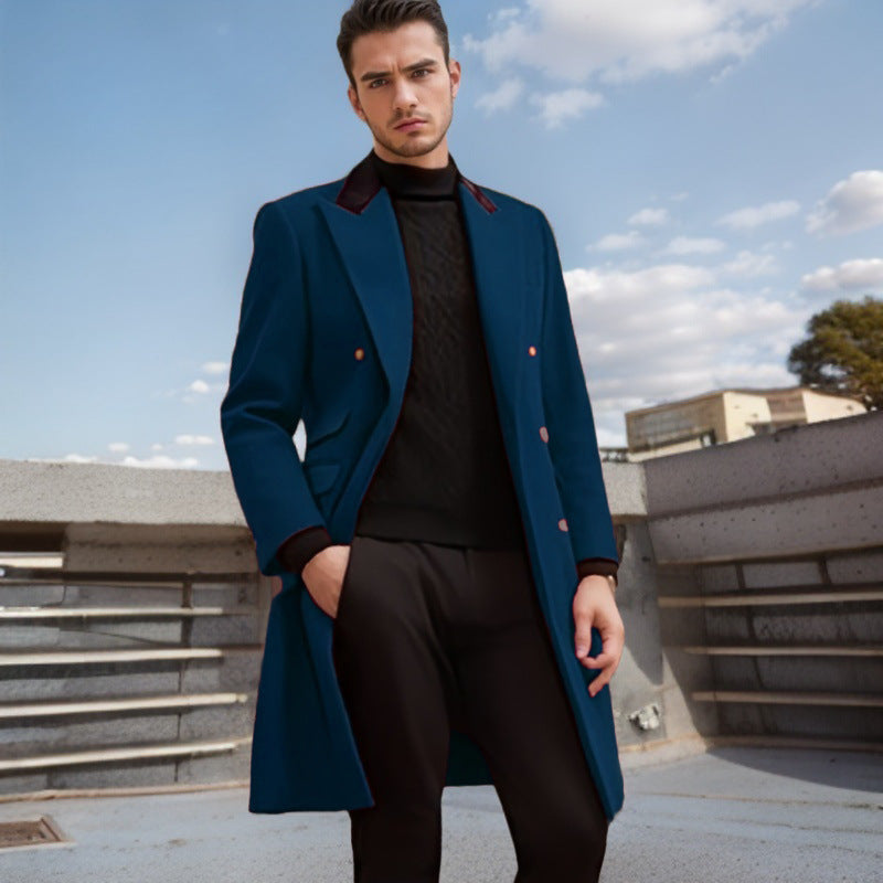 Men's Elegant, tailored wool coat Lisslune