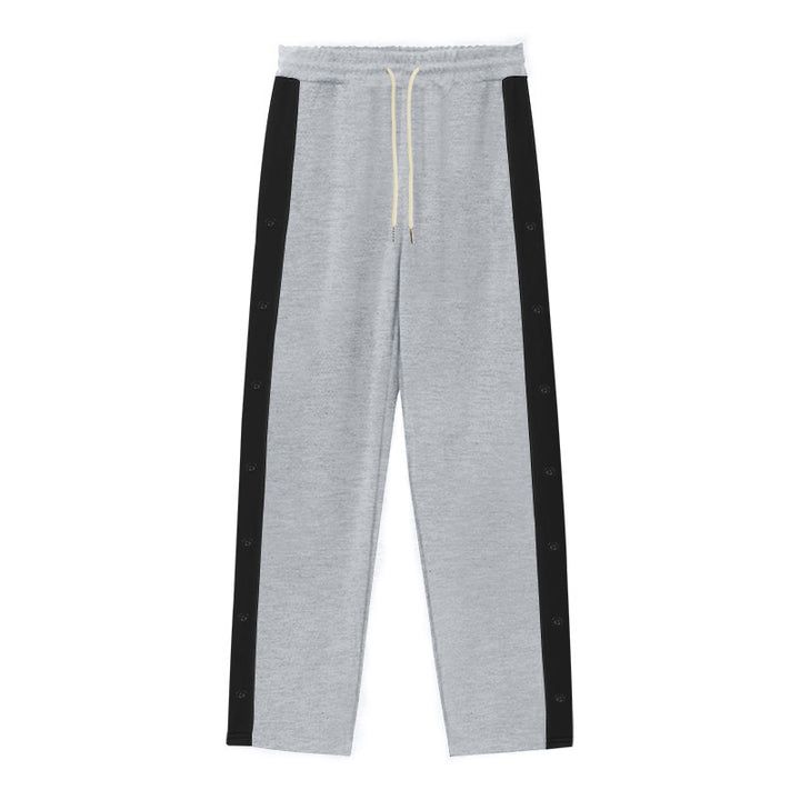 Men's sporty training pants with button design and elastic waistband Lisslune