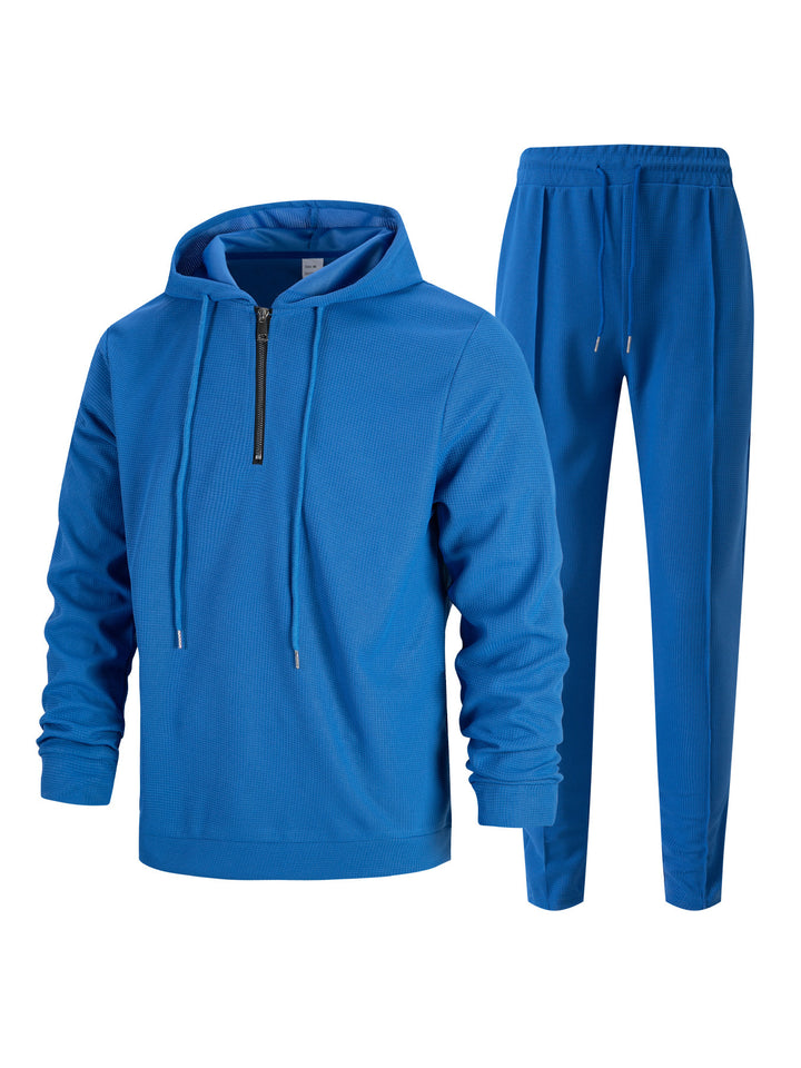 Men's sporty hoodie and jogging pants set with breathable material and stylish accents Lisslune