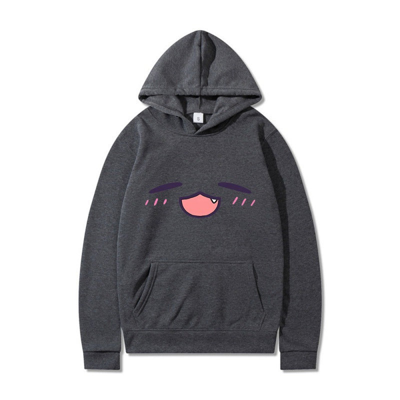 Women's hoodie with cheerful cartoon face and comfortable fit Lisslune