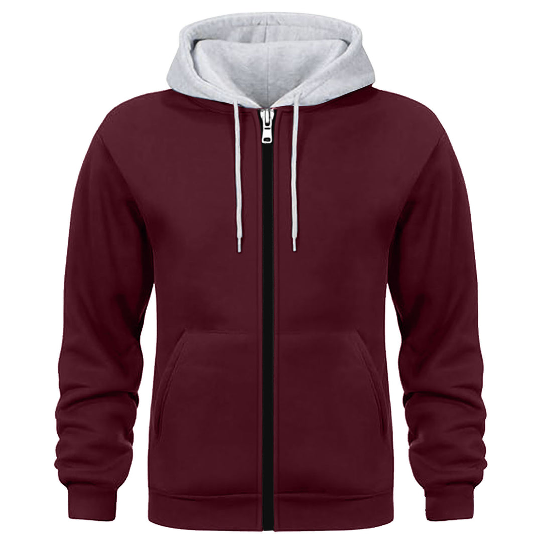 Men's Sporty Hoodie Jacket with Innovative Inner Lining Processing Lisslune