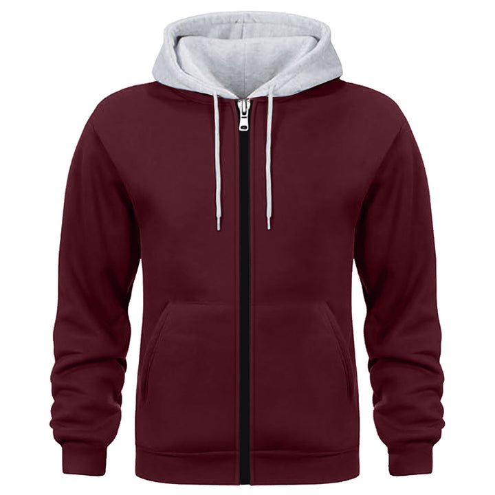 Men's Sporty Hoodie Jacket with Innovative Inner Lining Processing Lisslune