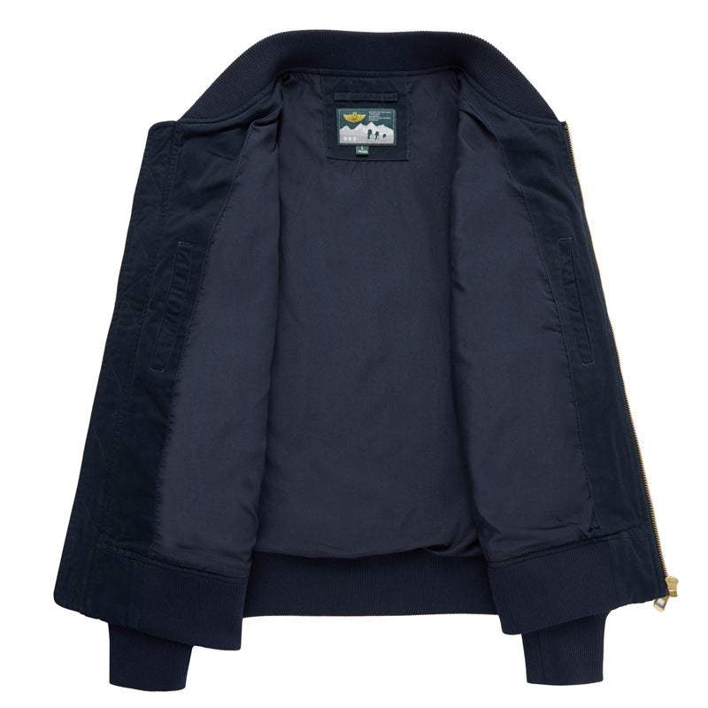Men's Classic Bomber Jacket with Multiple Pockets Lisslune