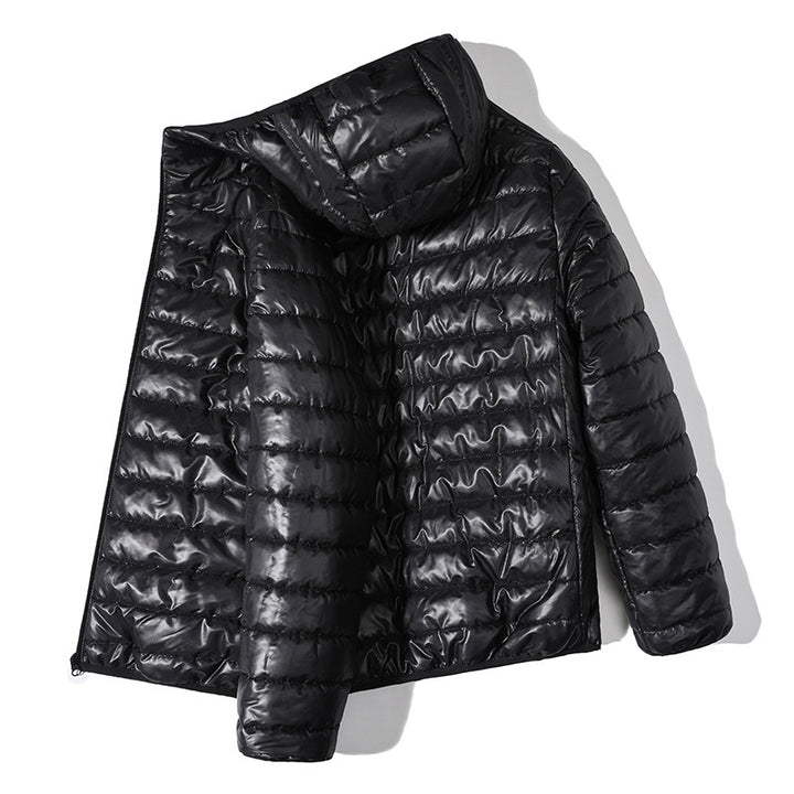 Men's lightweight quilted jacket with hood and water-repellent coating Lisslune