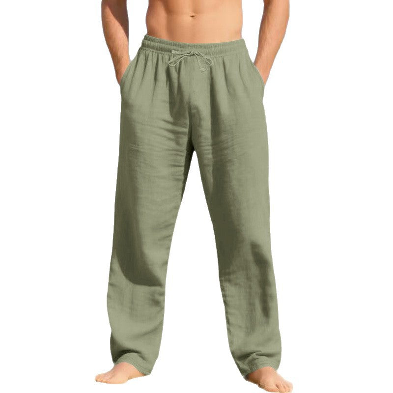 Men's lightweight beach pants with adjustable waistband Lisslune