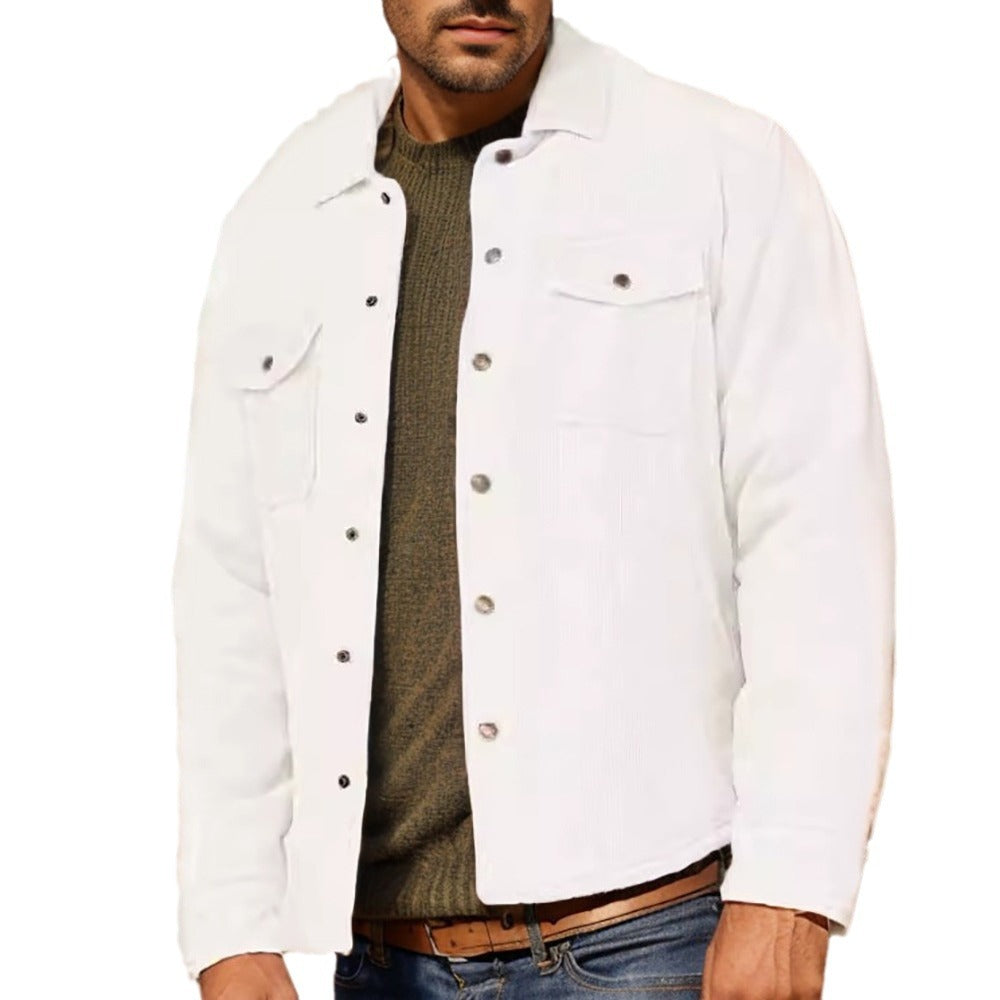 Men's cord jacket with utilitarian details Lisslune