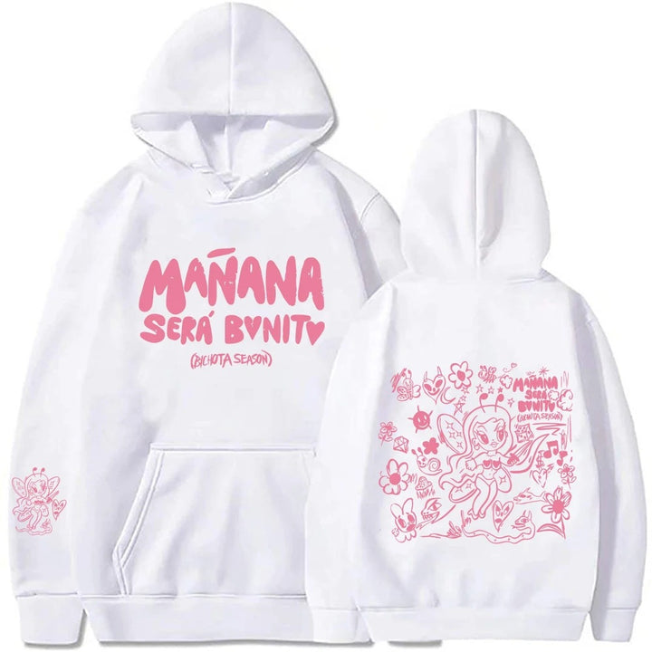 Women's hoodie with creative print and practical kangaroo pocket Lisslune