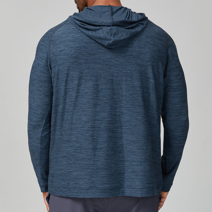 Men's Sporty Long Sleeve Shirt with Hood Lisslune