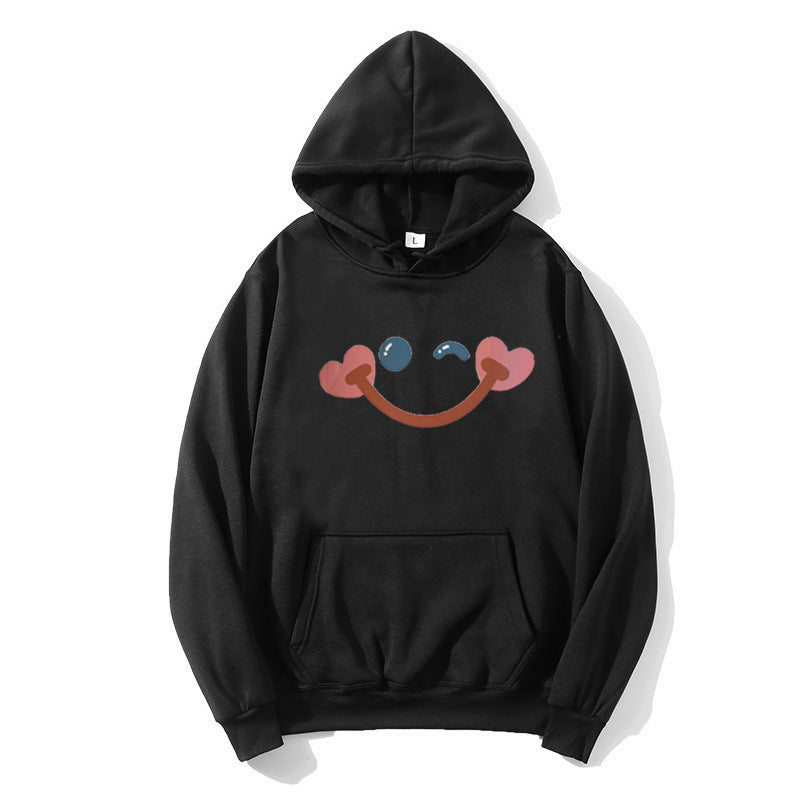 Women's hoodie with cheerful smiley design Lisslune