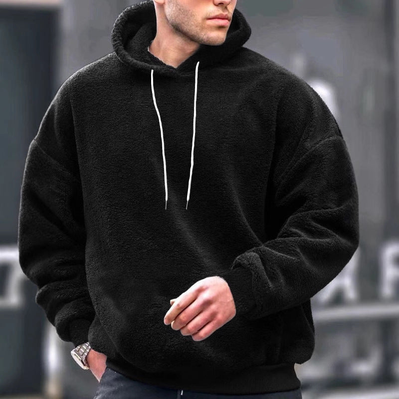 Men's Cozy Fleece Hoodie with Modern Fit Lisslune