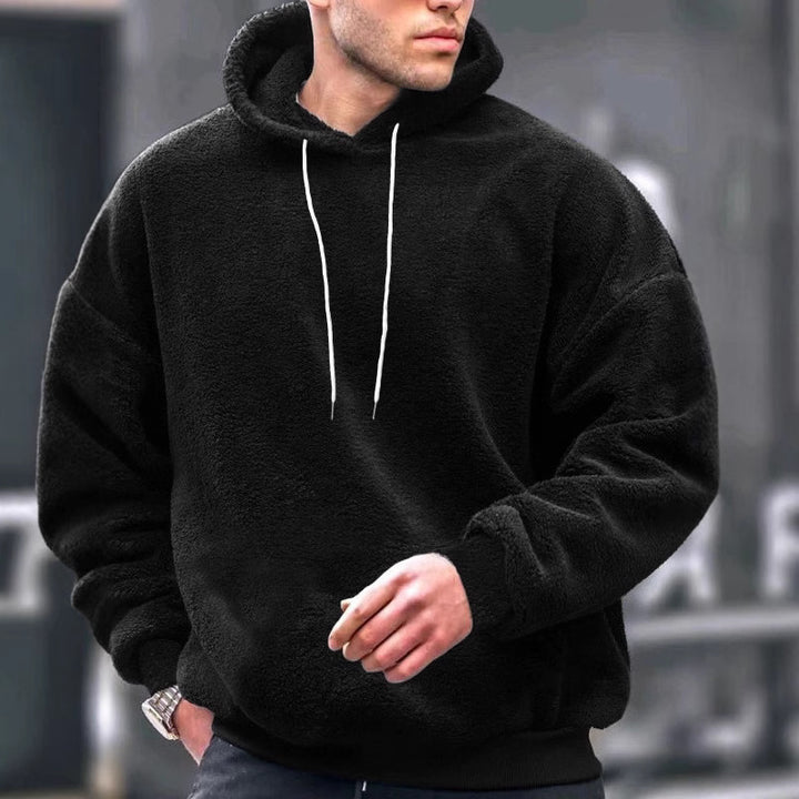 Men's Cozy Fleece Hoodie with Modern Fit Lisslune