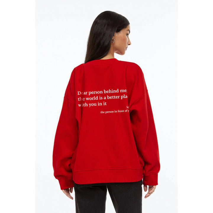 Women's sweatshirt with inspiring lettering Lisslune