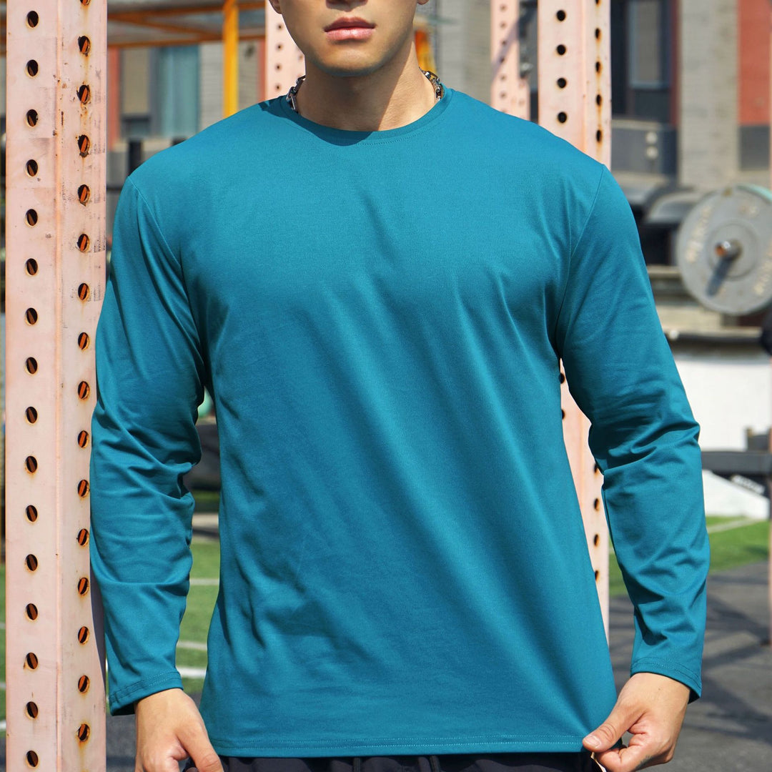 Men's Long Sleeve Sports Shirt with Breathable and Moisture-Regulating Technology Lisslune