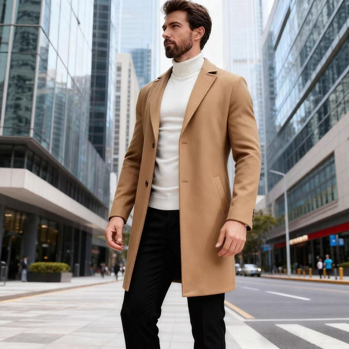 Men's elegant wool coat Lisslune