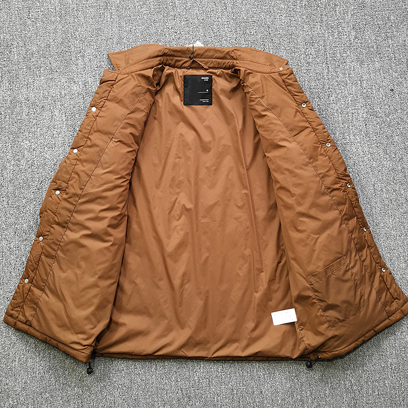 Men's quilted overshirt jacket with practical flap pockets and sturdy collar Lisslune