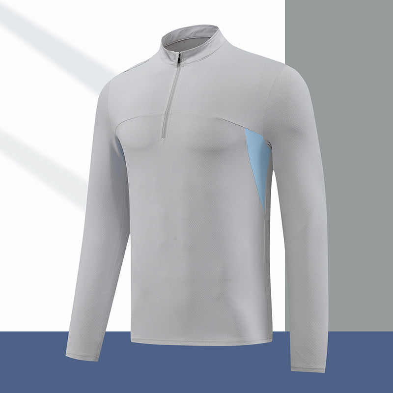 Men's functional thermal shirt with stand-up collar and zipper Lisslune