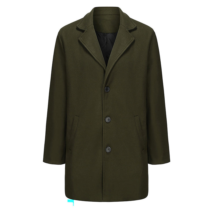 Men's Elegant Wool Coat with High-Quality Craftsmanship Lisslune