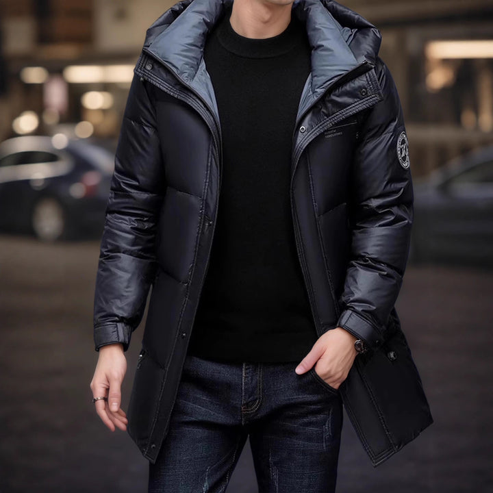 Men's Stylish Long Winter Jacket with Insulating Inner Lining Lisslune