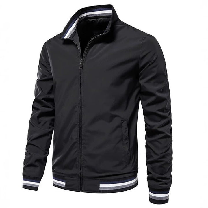 Men's fashion bomber jacket with elastic cuffs Lisslune