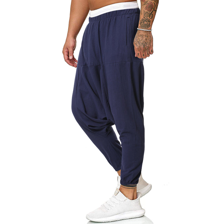 Men's casual and comfortable harem pants made of breathable cotton Lisslune