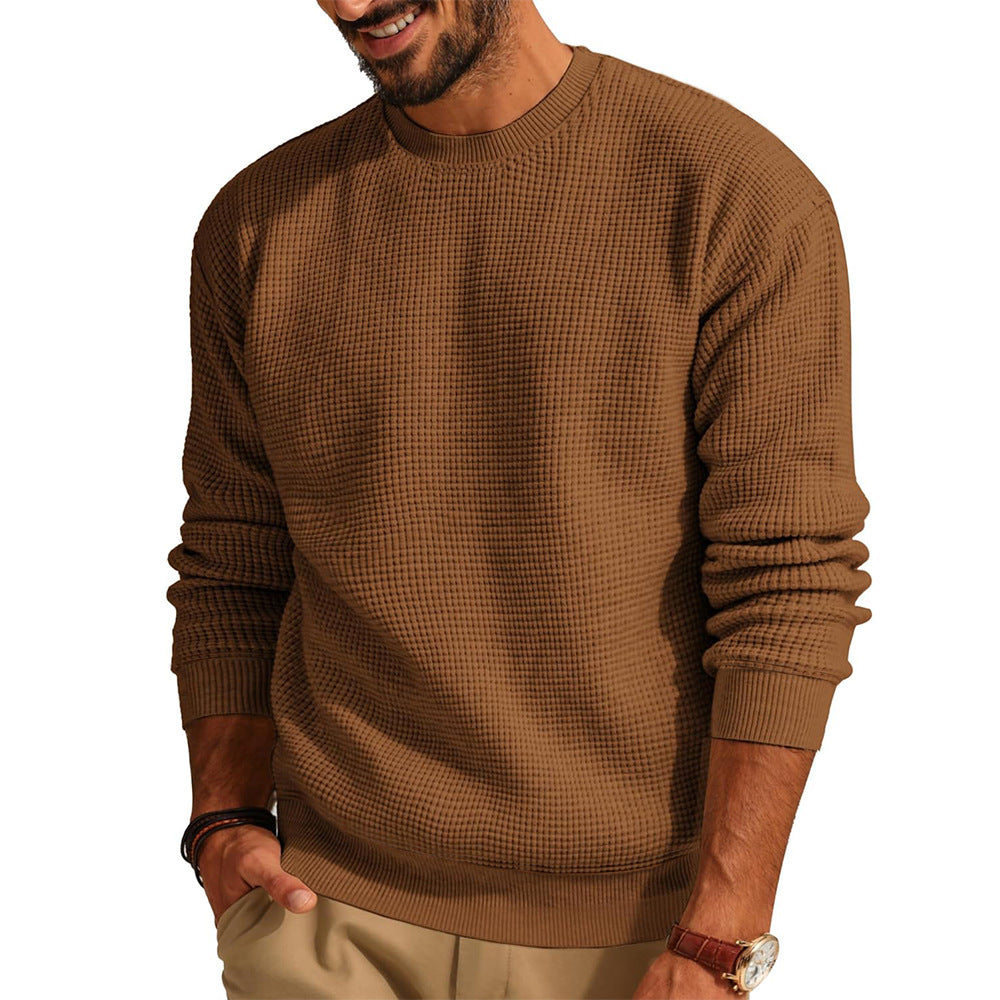 Men's Structured Sweatshirt with Round Neck Lisslune