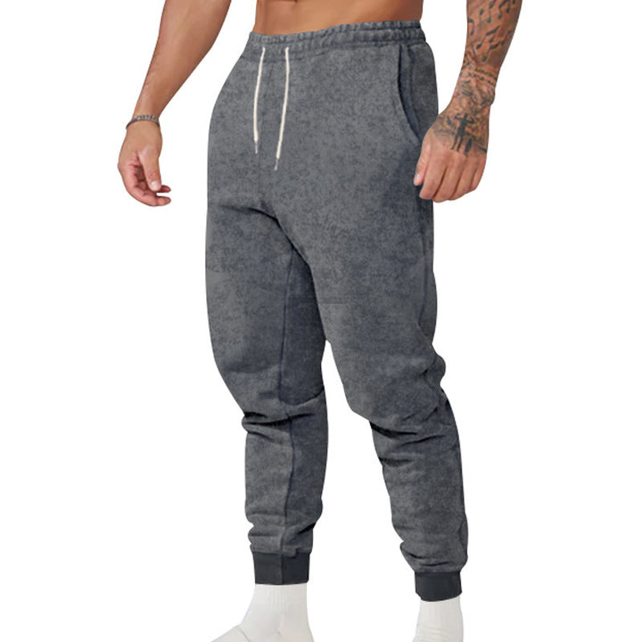 Men's comfortable sweatpants with elastic waistband and sporty style Lisslune