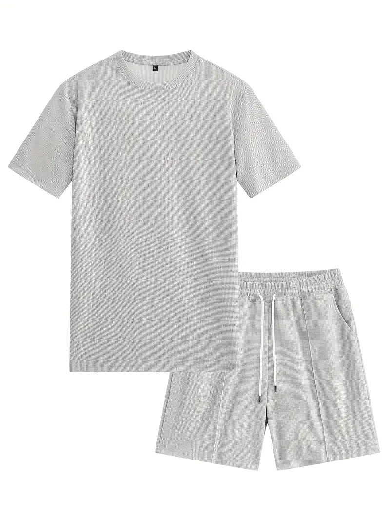 Men's comfortable leisure set with high-quality T-shirt and shorts Lisslune