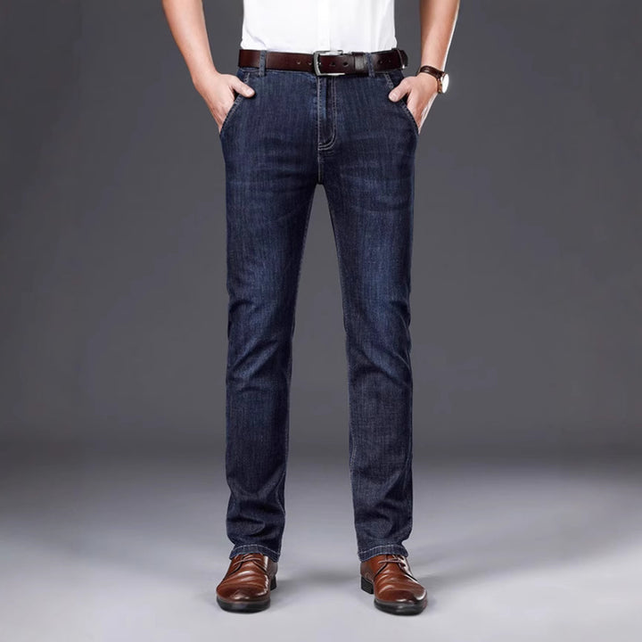 Men's casual Slim Fit jeans made of high-quality denim fabric Lisslune