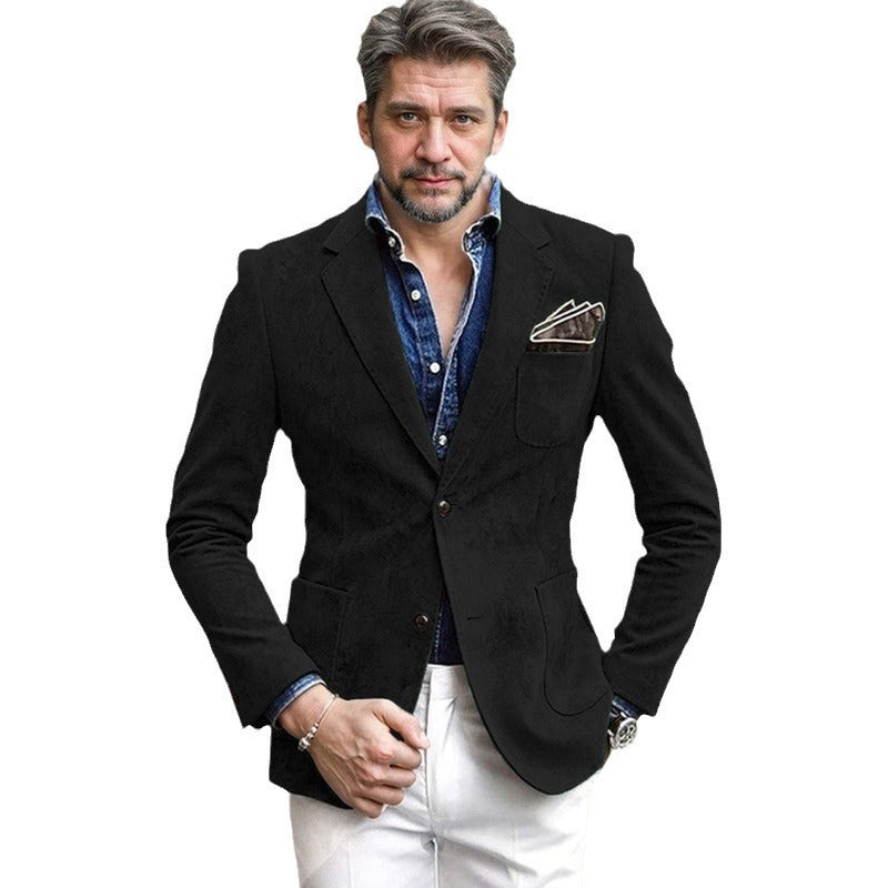 Men's velvet blazer with elegant tailoring Lisslune