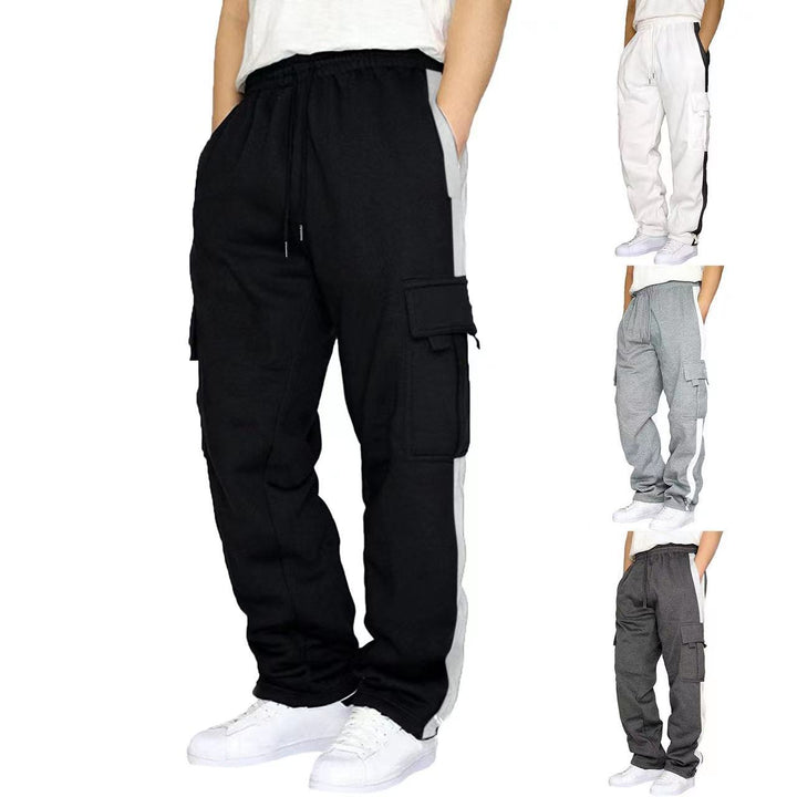 Men's cargo pants with practical side pockets and elastic waistband Lisslune