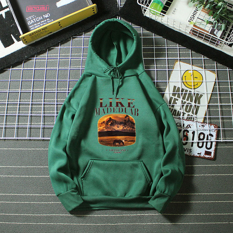 Women's hoodie with artistic landscape motif Lisslune
