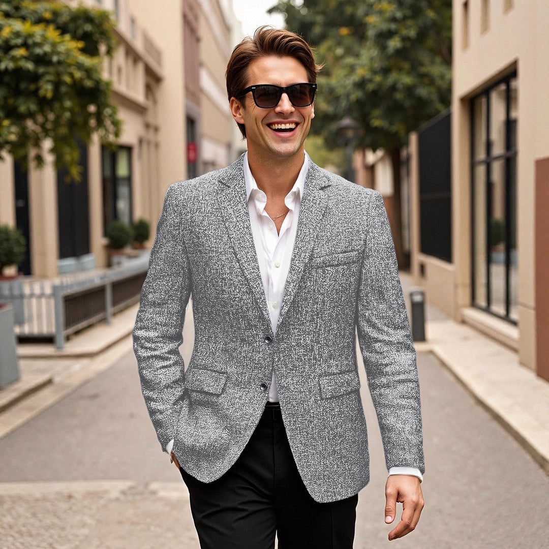 Men's stylish and elegant blazer with textured fabric Lisslune