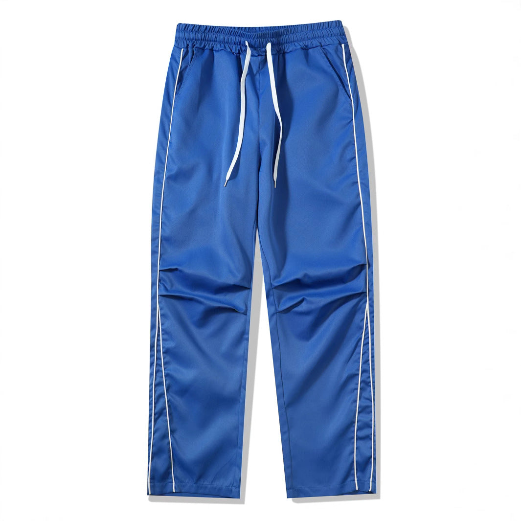 Men's sporty leisure pants with side piping Lisslune