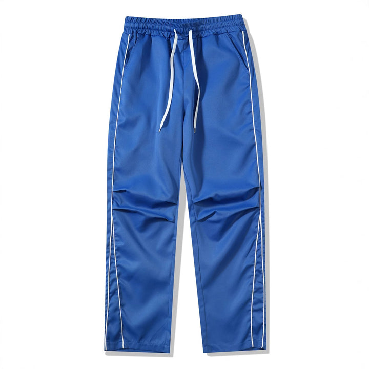 Men's sporty leisure pants with side piping Lisslune