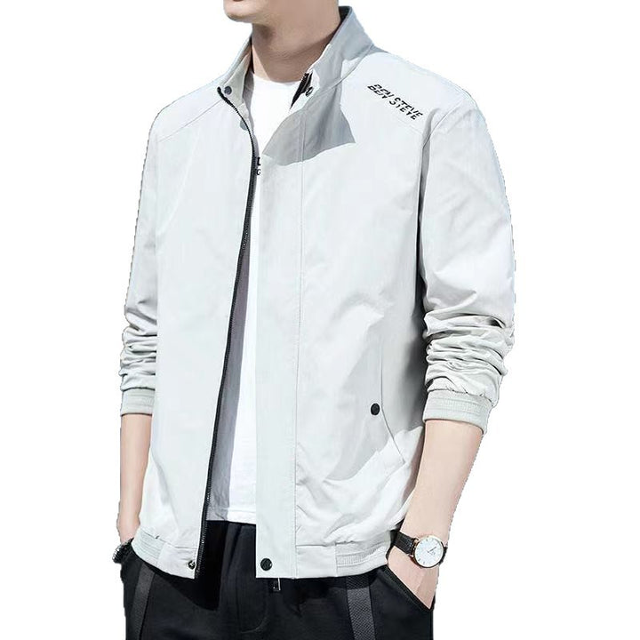 Men's lightweight transitional jacket with high collar Lisslune